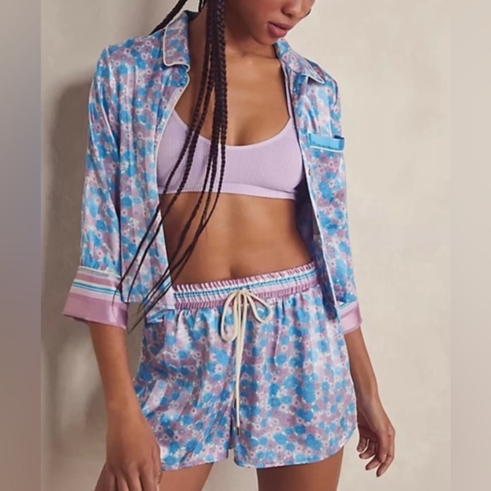NWT Free People Pillow Talk Pajama 2pc Set